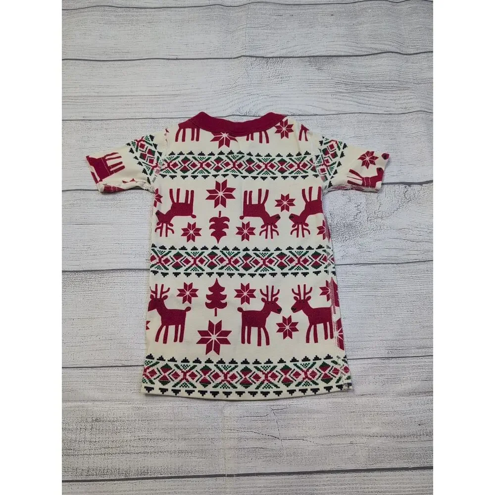 3 Hanna Andersson Deer Deer Short John Pajamas, 1 of 2